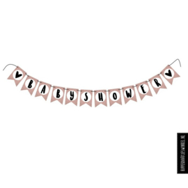 Hippe Kaartjes - Babyshower slinger roze