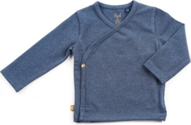 Frogs and Dogs - Omslagshirt - Navy Blauw - Maat 62 - Jongens