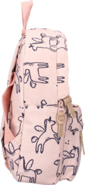Kidzroom Paris Beasties Rugzak Meisje - Rugtas Kind - 2 t/m 6 jaar - Roze - Unicorn