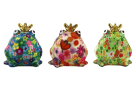 Pomme Pidou - Spaarpot - Kikker Freddy 002- Small - 6 cm x 8 cm x 10 cm - (Keramiek)