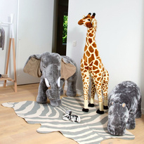 Leopard Tapijt Lichtblauw 145x160cm |Childhome