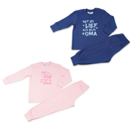 Fun2Wear - Pyjama Lief Als Oma - Navy Blauw - Maat 86 - Jongens