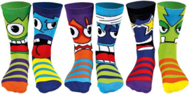 Odd Socks - The Stress Heads heren sokken 6 verschillende in een doos 39-46