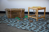 Leopard Tapijt Lichtblauw 145x160cm |Childhome