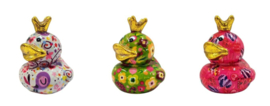 Pomme Pidou - Ducky Duck  -  Wit met hartjes - Small - 8,2x6,8x13 CM -  (Keramiek)