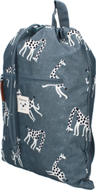 Kidzroom Stories Gymtas - Blauw - Giraf