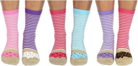 Odd Socks - Mismatched socks - cadeaudoos met 6 verschillende sokken - donut sokken - maat 37/42