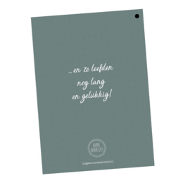 Hippe Kaartjes - Gastenboek invulkaarten 25 pers. - Groen