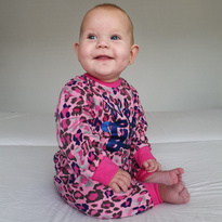 Frogs and Dogs - Pyjama Luipaard - Donker Roze - Maat 80 - Meisjes