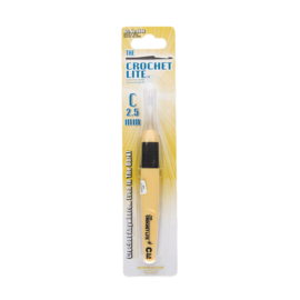 The Crochet Lite Haaknaald C 2,5 mm - kleur geel