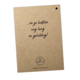 Hippe Kaartjes - Gastenboek invulkaarten 25 pers. - Kraft