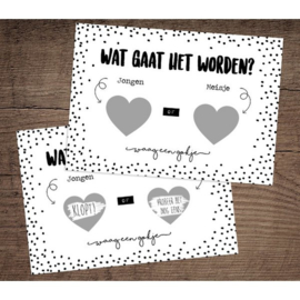 Hippe Kaartjes - Kraskaart geslacht 'jongen'