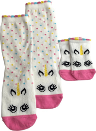 Odd Socks - Cucamelon Mummy and Me Minime Sokken -  Unicorn - 2 Paar