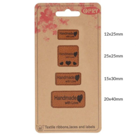 OPRY SKAI-LEREN LABELS HANDMADE WITH LOVE