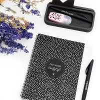 Zoedt - Wachtwoorden boekje met zwart wit dots patroon