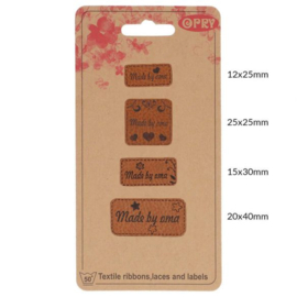  Opry Skai-leren labels made by oma 