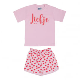 Fun2wear - Liefje - Shortama - roze - maat 92