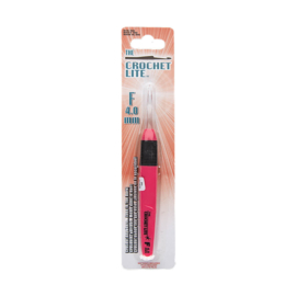The Crochet Lite Haaknaald F 4,0 mm - kleur roze