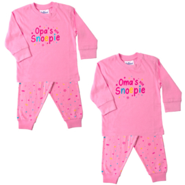 Fun2Wear - Pyjama Oma's Snoepie - Roze - Maat 98 - Meisjes