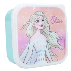 Vadobag Frozen Snackbox en Fruitdoos Lichtgroen en Roze - 3in1