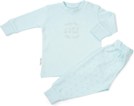 Frogs and Dogs - Pyjama Basic met Borduursel - Blauw - Maat 68 - Jongens
