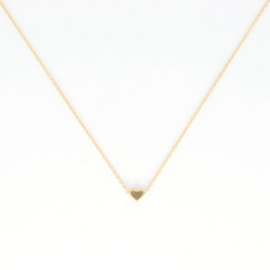 Necklace Short - Heart - gold plated