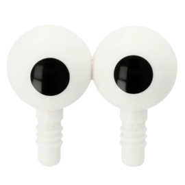 Dubbele ogen paar 20mm (set van 2 paar)