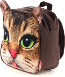 Rugzak Cathead Poezenhoofd Kattenkop 26 x 28 x 13 cm