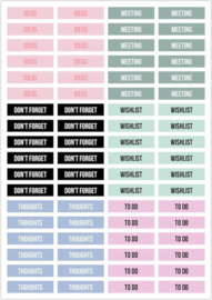Studio Stationery - Stick it - Stickers - Bullet journal stickers - Planner stickers - Bullet journal stickers - Agenda stickers