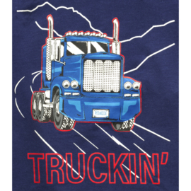 Fun2Wear - Pyjama Truckin - Navy Blauw - Maat 74 - Jongens
