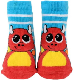 Oddie the Dragon papa, mama, baby sokken - Matching sokken voor Mummy, daddy and me - Draken editie