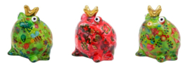 Pomme Pidou Spaarpot Kikker Freddy Pink Small - 8,2 cm x 6,8 cm x 13 CM - (Keramiek)