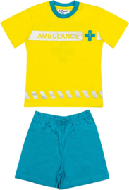 Fun2Wear - Shortama Ambulance -  Maat 80