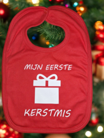 Mijn eerste kerstmis slab rood