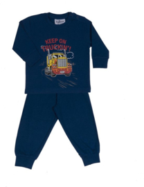 Fun2Wear - Pyjama Truckin Blauw - Maat 128 - Jongens