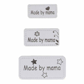 OPRY SKAI-LEREN LABELS MADE BY MAMA - Grijs