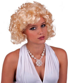 Funny Fashion - Pruik blond Marilyn Monroe