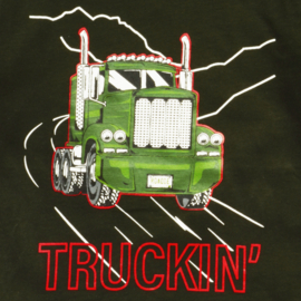 Fun2Wear - Pyjama Truckin Khaki/ - Khaki - Maat 68 - Jongens