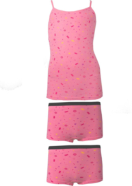 Kinderondergoed Funderwear - Set Snoepie - Roze - Maat 176 - Meisjes
