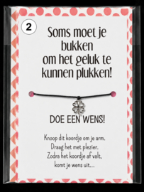 Wensarmbandje met betekenis