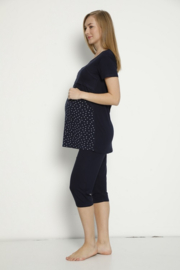 Angel's  Secret Viscose zwangerschapspyjama voor dames- marineblauw