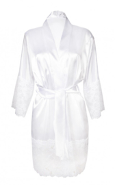 DKaren Jessica satijnen kimono met kant wit