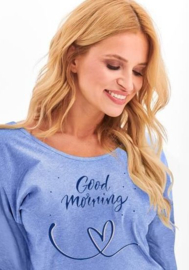 Taro- Judyta- katoenen pyjama - blauw