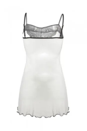 DKaren | Martina  slipdress met kant |  marineblauw | viscose |