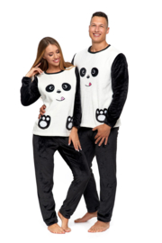 Panda- pyjama/huispak  voor dames - stof zoals bont