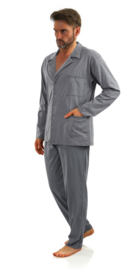 Sesto senso- pyjama- graphite kleur- lange mouwen- 100 % katoen