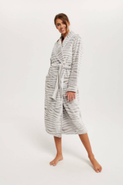Italian Fashion ASMA  hoogwaardige badjas  voor vrouwen- grijs