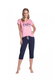 Henderson Tulip- dames pyjama- roze- katoen - korting- sale