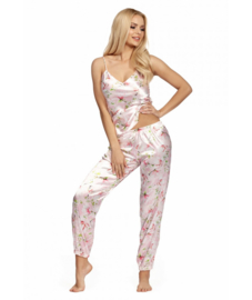 Donna- Donatella - satijnen pyjama luxe - roze