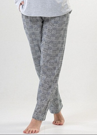 Vienetta lange dames pyjama- grijs- grote maten